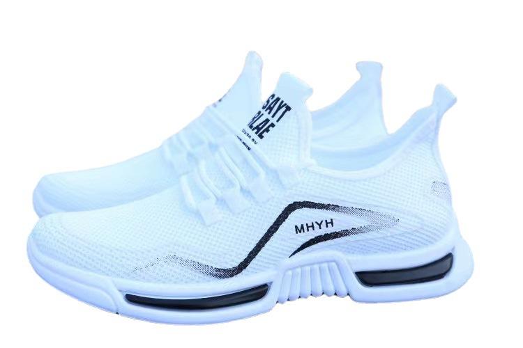 LCRTZKG Sneaker Men Giày thể thao mùa hè Thoải mái Breathable White Shoes Flying Dệt Casual Shoes zapatillas hombre