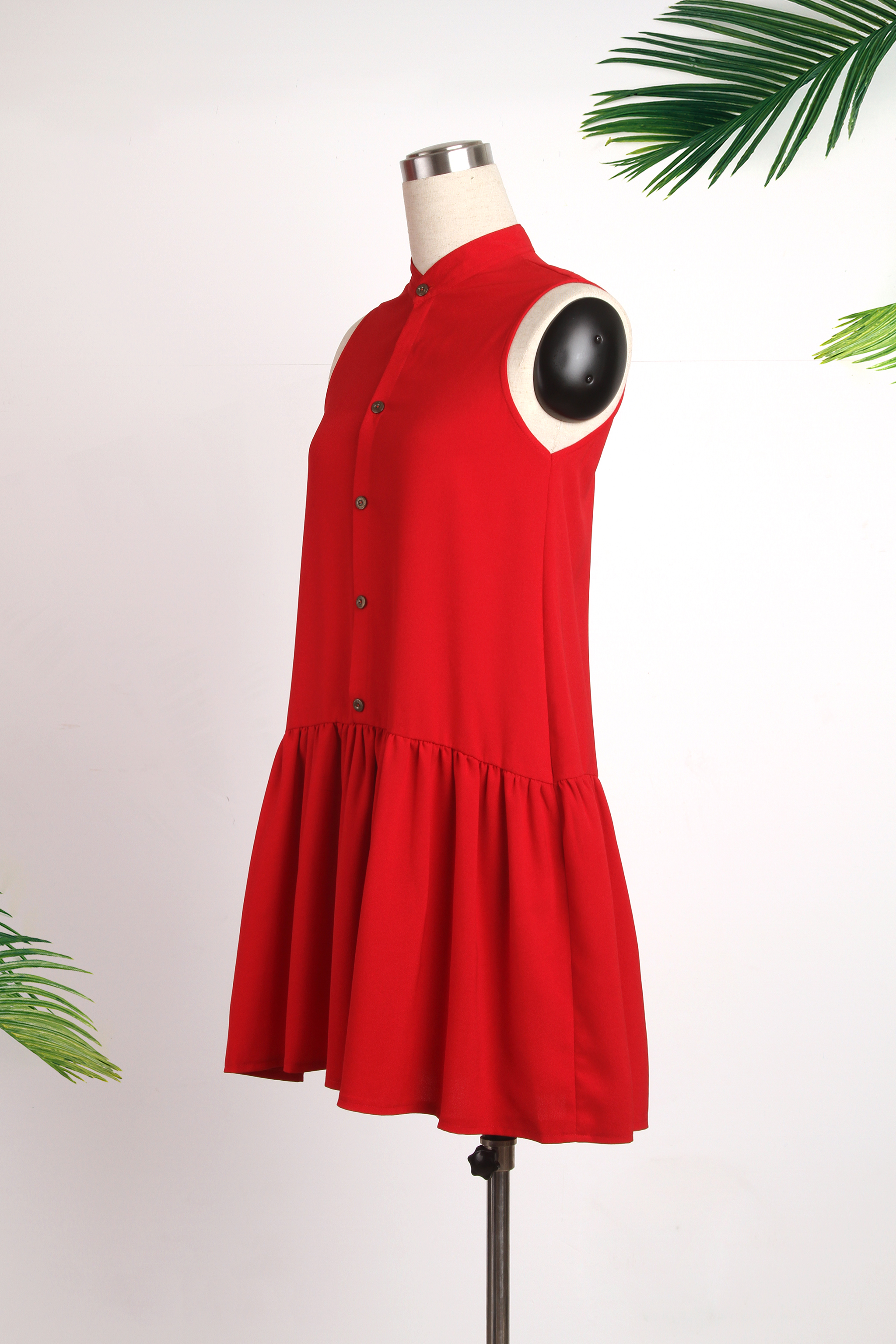 Đầm sơ mi cổ trụ chân bèo NN150310