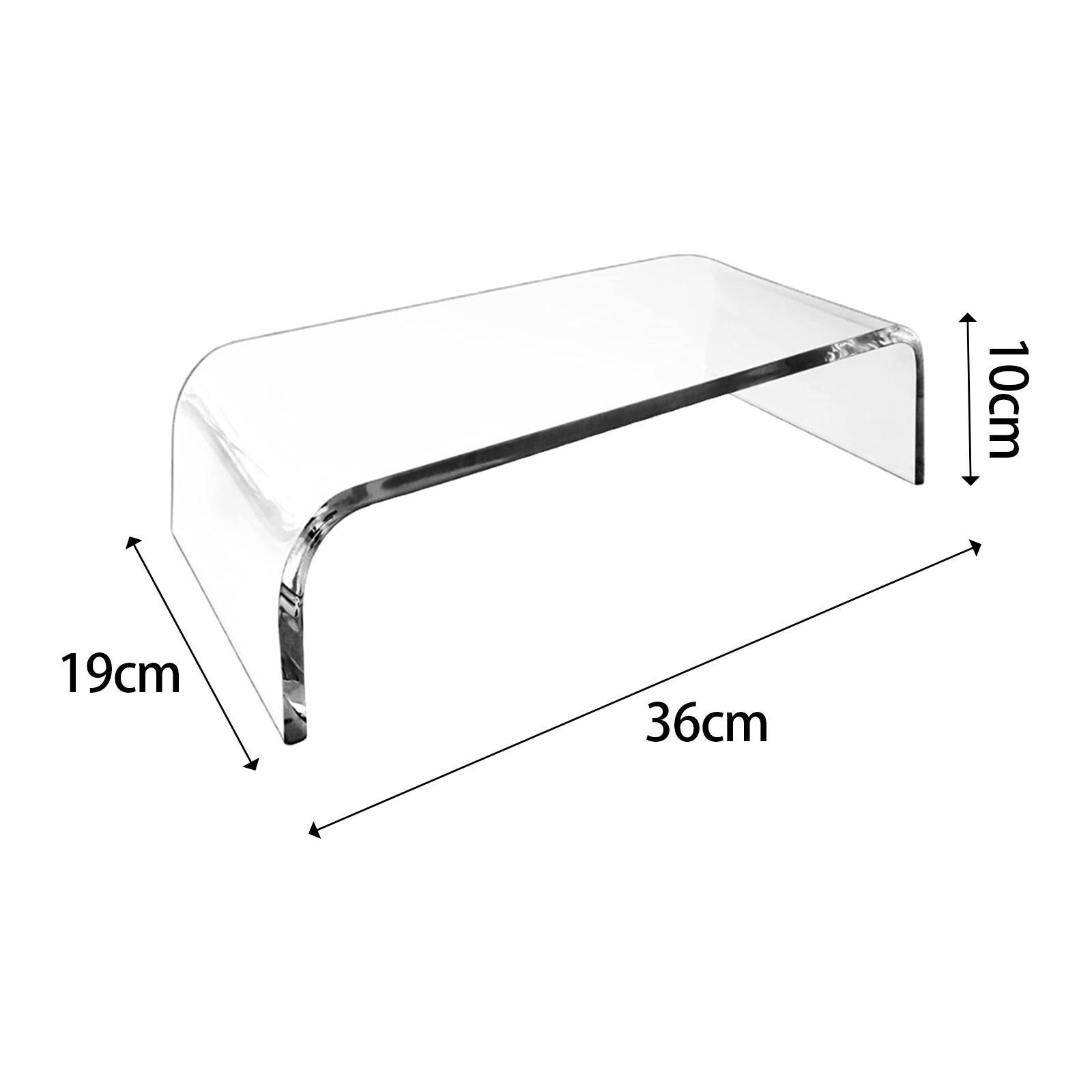 PC Stand Clear Computer Monitor Stand Desk Storage Rack for Desk Office Home