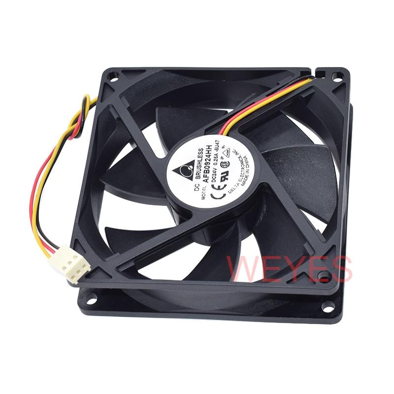 Mới Quạt tản nhiệt không chổi than cho AFB0924H 9025 DC 24V 0.25A 3PINS DC