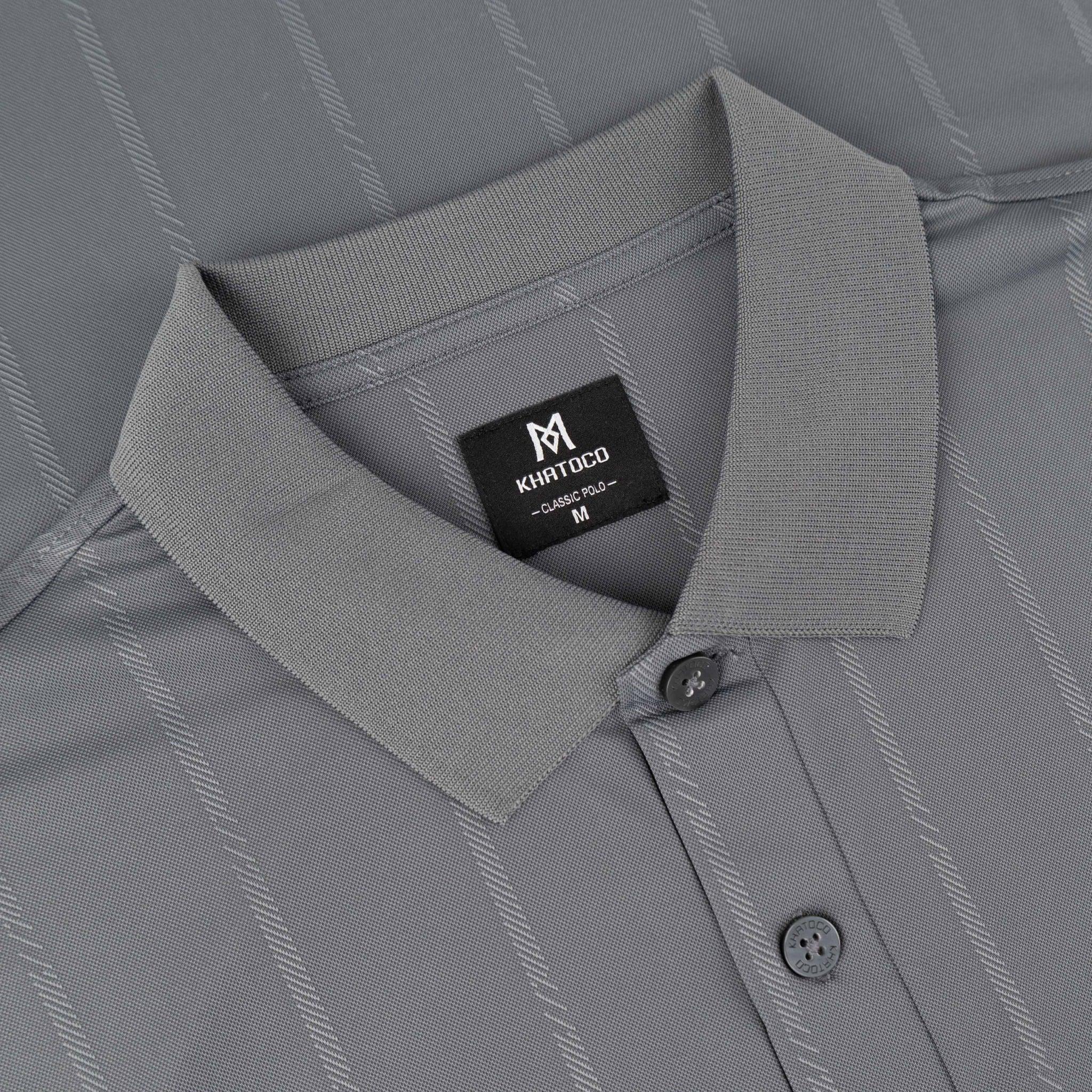 Áo polo nam KHATOCO không túi A2MN438R2-VNSC796-2708-N