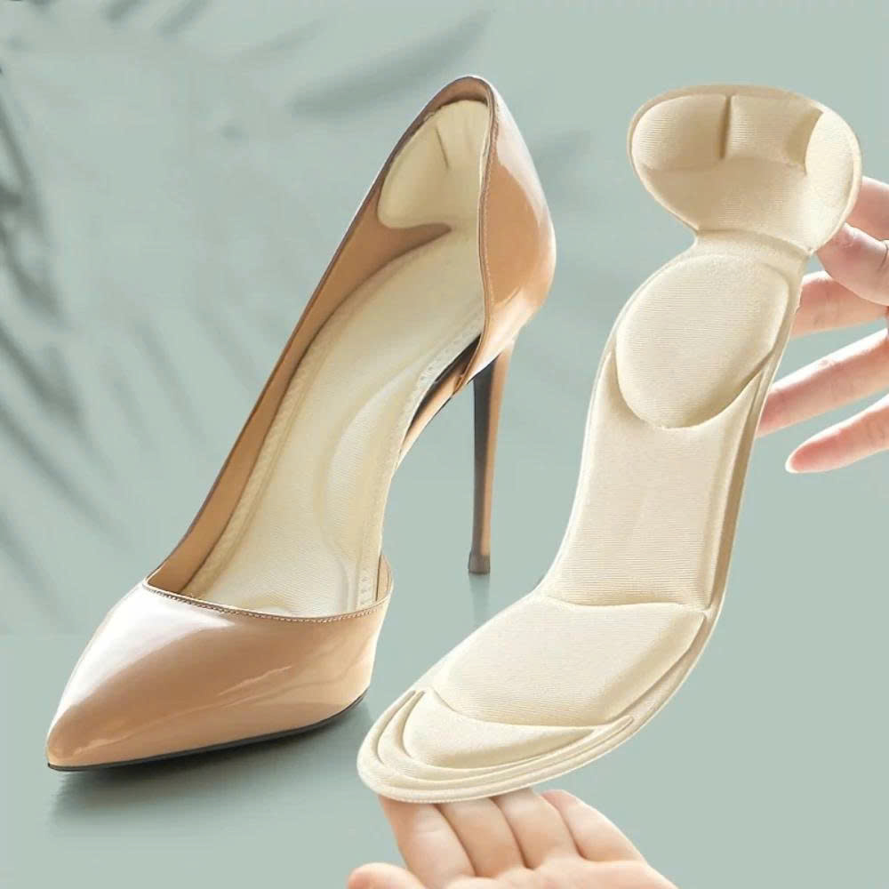 2 Miếng Lót Giảm Size Cho Giày Bị Rộng Cao Cấp MÀU ĐEN 2 Miếng Lót Giày Cao Gót Mũi Tròn Giúp Giảm Size Vải Thoáng Khí Và Êm Chân