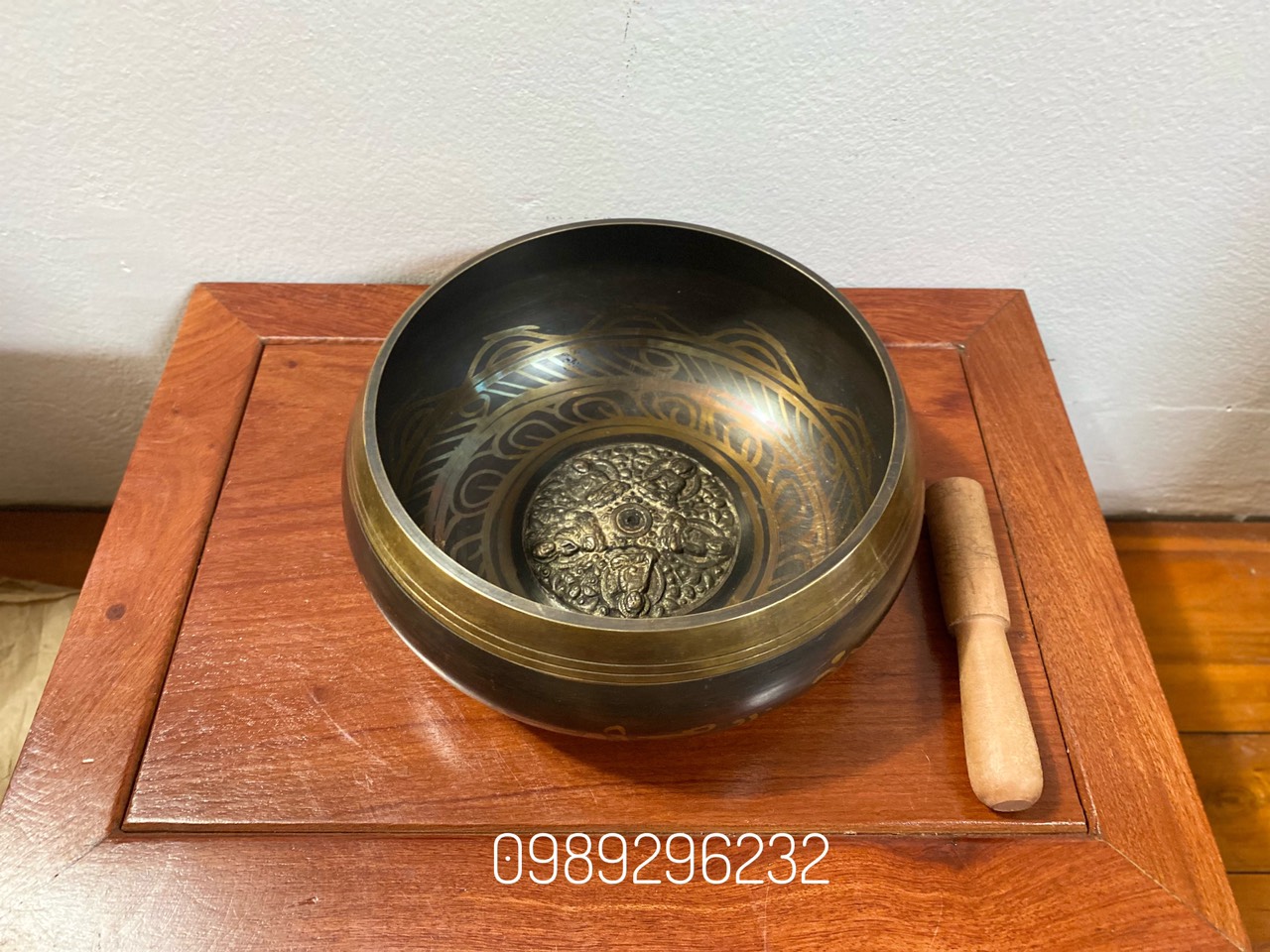 Chuông Bát NePal - chuông xoay thiền, tập yoga size 19.5cm