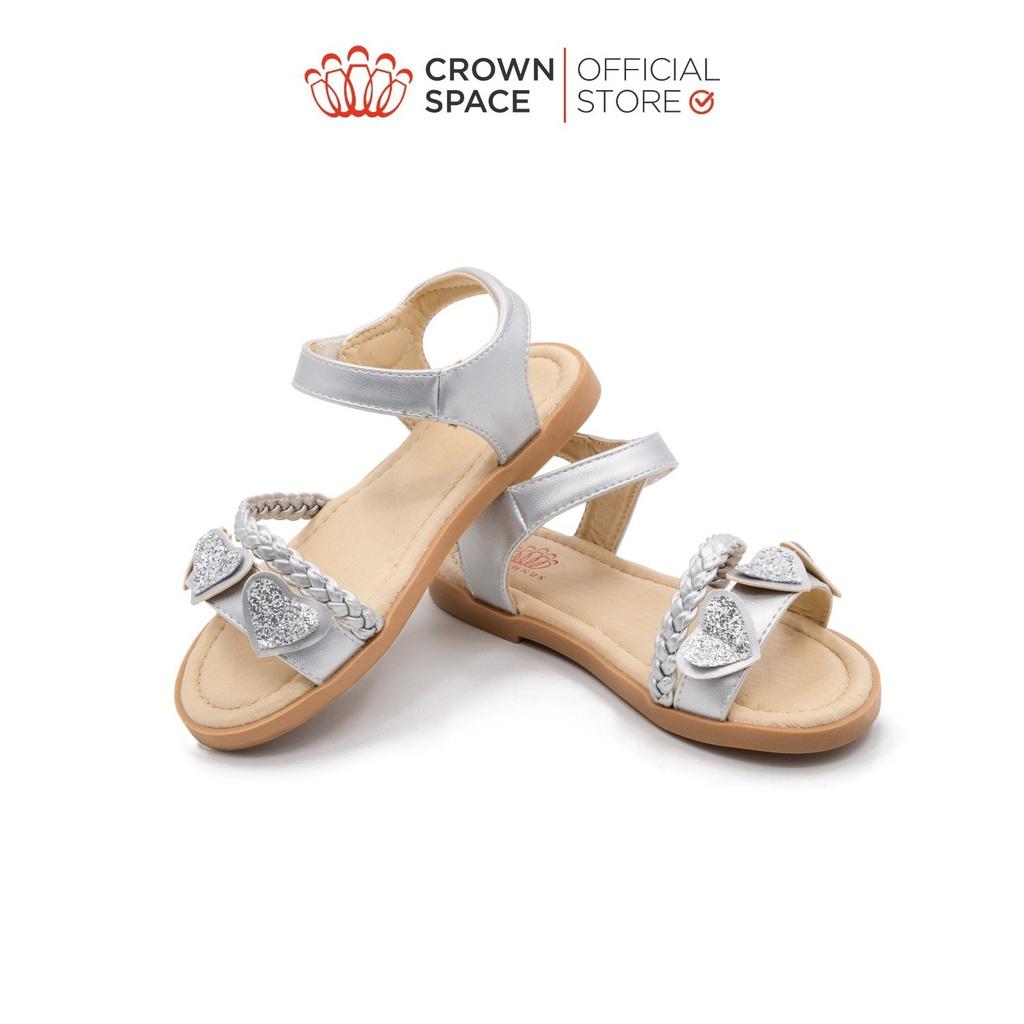 Sandal Đi Học Dành Cho Bé Gái Crown Space Cao Cấp CRUK7036 Size 24 đến 29