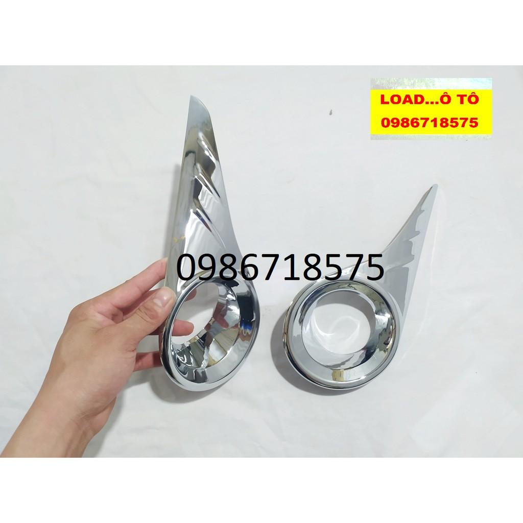 Bộ Ốp Viền Đèn Gầm Trước, Sau Xe Toyota Wigo 2017-2019 Nhựa ABS Mạ Crom Sáng Bóng Cao Cấp