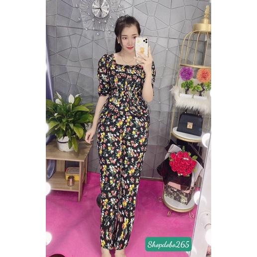 Đồ bộ nữ,đồ ngủ,đồ bộ mặc nhà vải lụa hoa nhí thời trang.