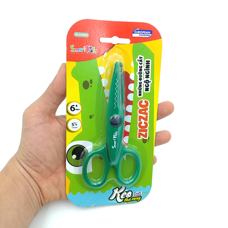 Kéo Thủ Công Con Cá Sấu Smart Kids SK-SC0005 - Xanh Lá