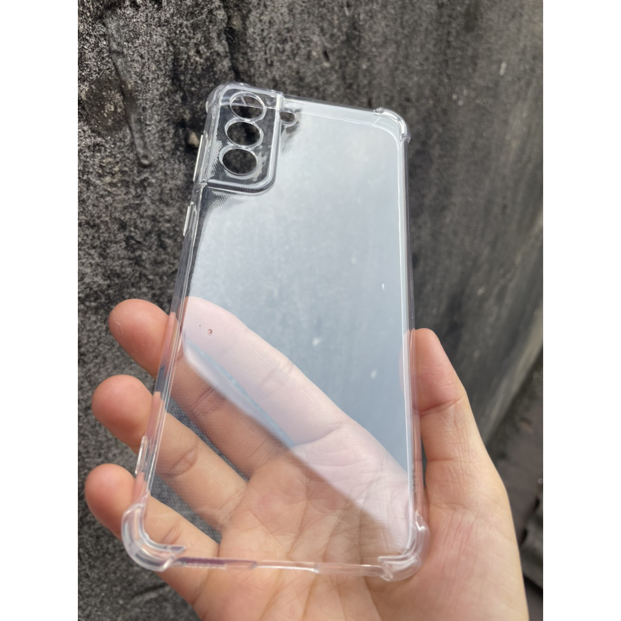 Ốp lưng cho Samsung Galaxy S21 Ultra , S21 Plus - chống sốc gờ cao 4 góc trong suốt , bảo vệ Camera