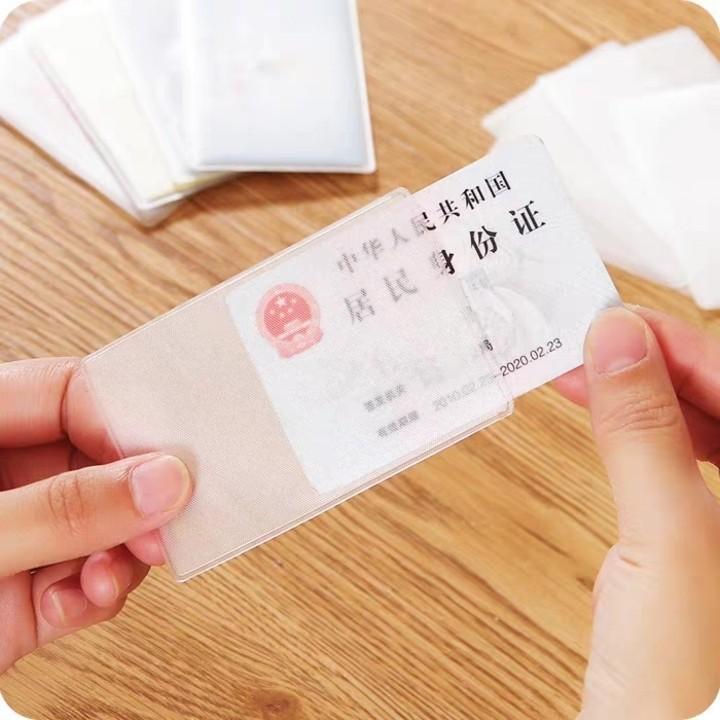 BỘ 8 vỏ bọc thẻ căn cước bằng lái thẻ tín dụng trong suốt