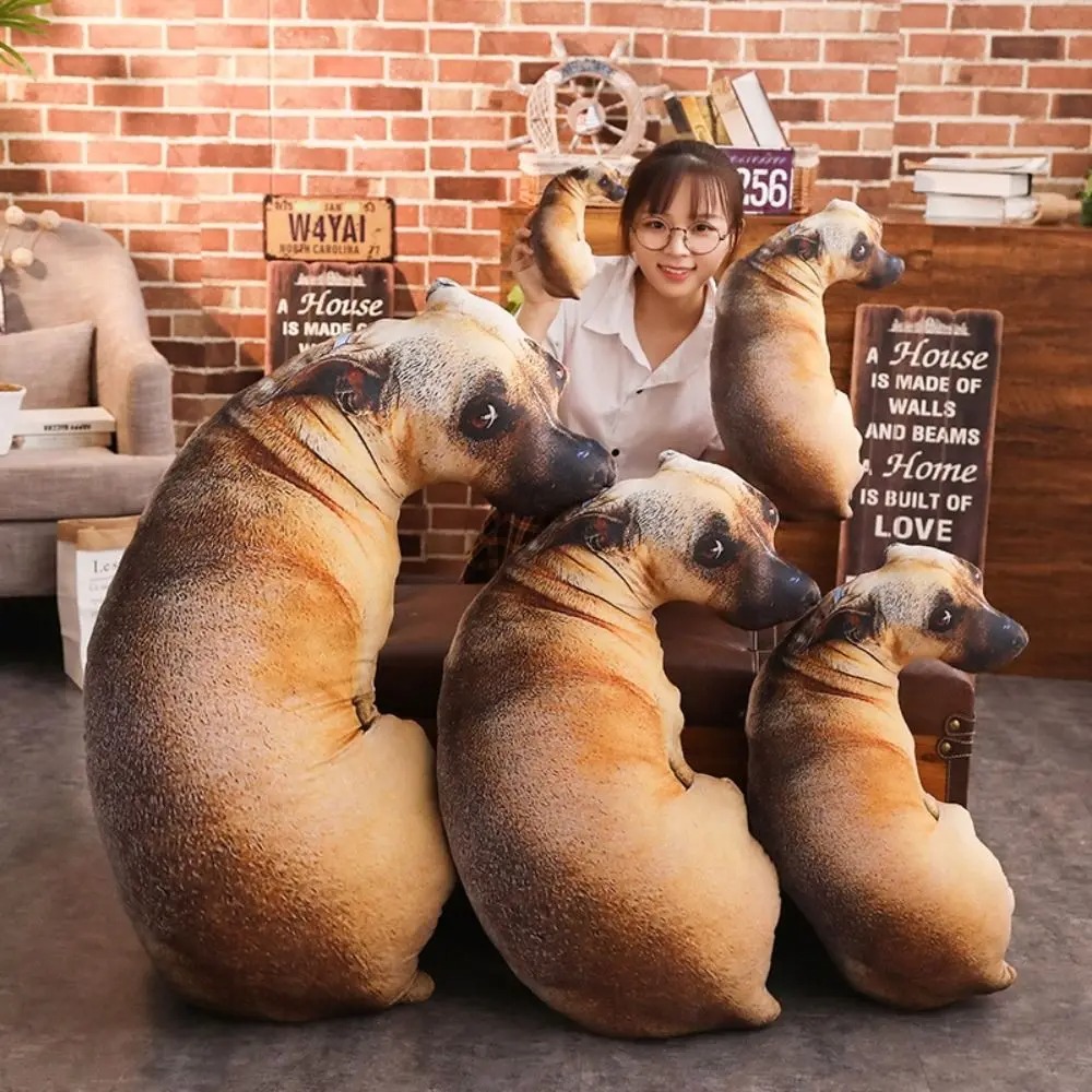 Gấu bông con chó liếc 3D hài hước ship HOẢ TỐC HCM gấu hình chó thật nhồi bông 20cm 50cm 70cm 90cm giá rẻ