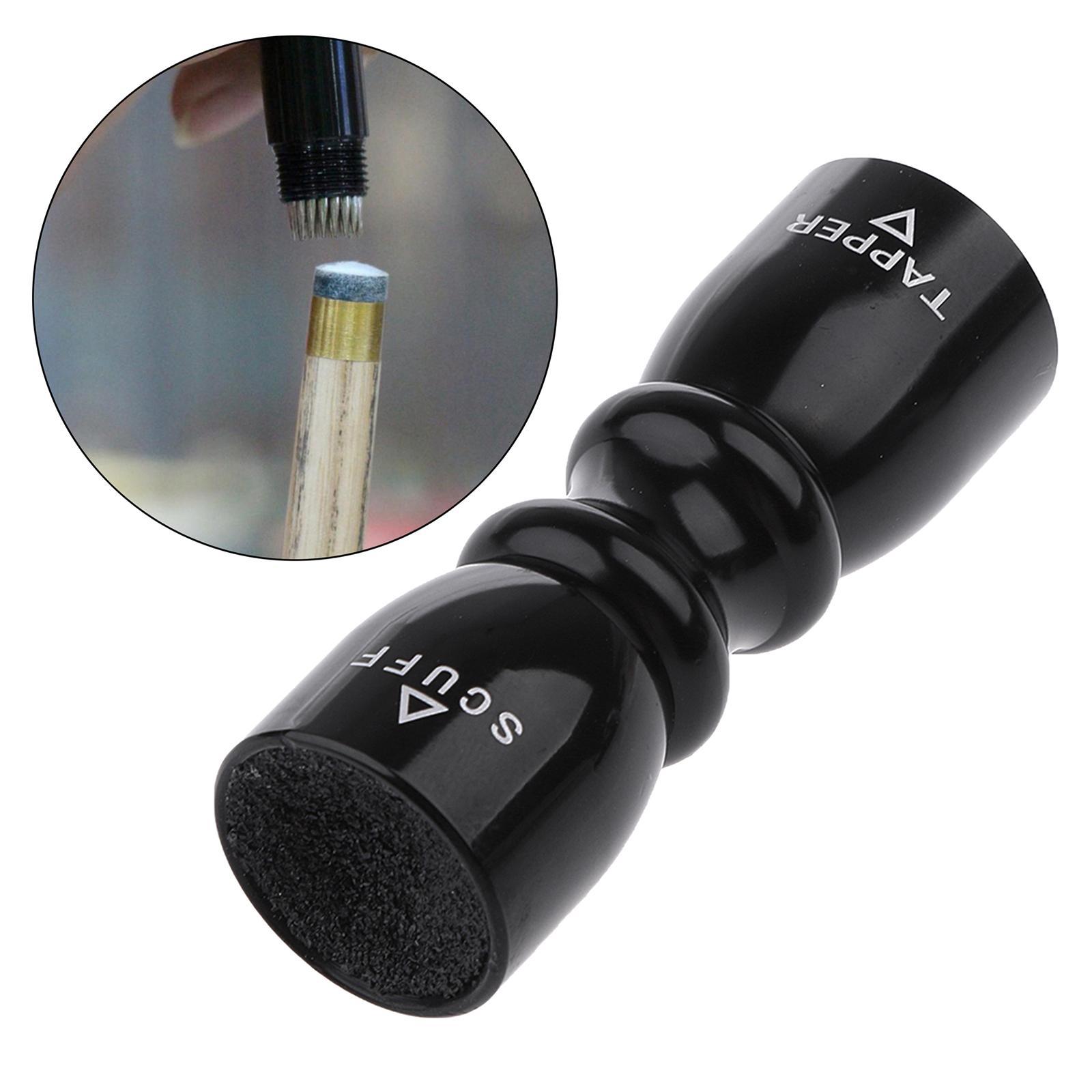 5xAluminum Alloy Billiards Bowtie 3 in 1 Pool Cue Tip Tools Black
