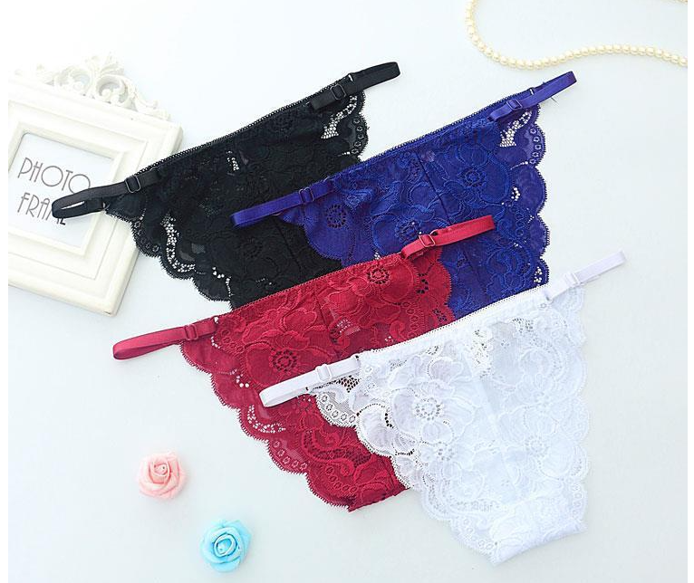 Combo 2 quần lót ren nữ sexy cạp thấp, dây hông mảnh đầy gợi cảm  LYEQ051