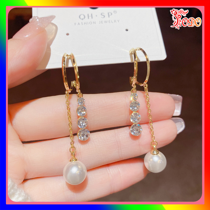 Bông tai kiểu thanh lịch thời trang VV144 Hàn Quốc đi làm sành điệu sang trọng thu đông trẻ trung -