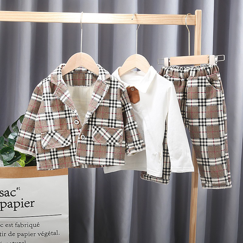 Set vest 3 chi tiết bé trai đi tiệc