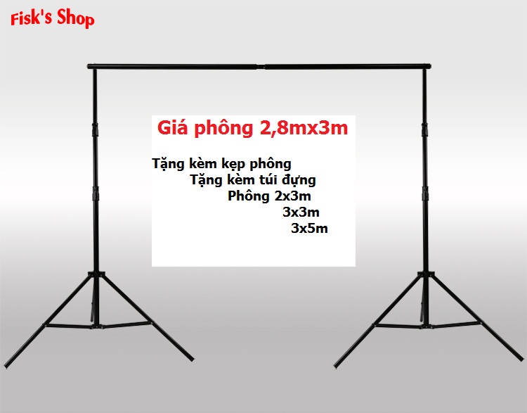 Giá phông chụp ảnh 2,8x3m