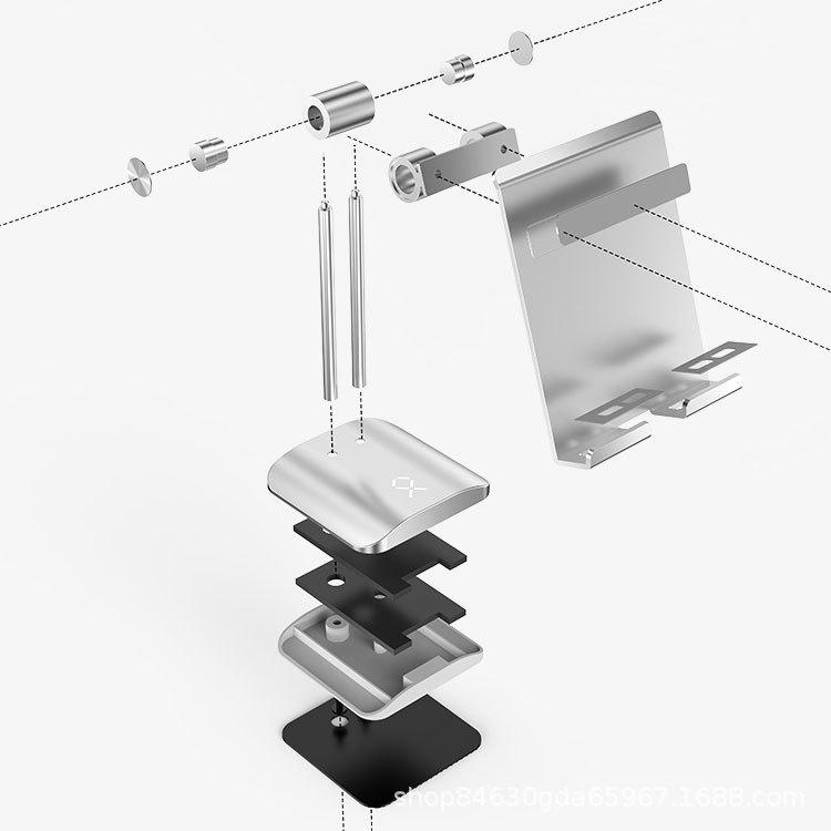 Giá đỡ kê kẹp điện thoại, iPad, Máy tính bảng T11 điều chỉnh độ cao, hợp kim nhôm cao cấp
