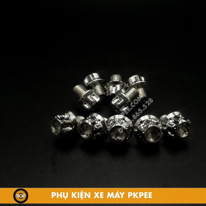 Ốc Inox 304 Đầu Trụ Gắn Chân Kính 10Li10 Ren Thuận, Ren Ngược - PKPEE