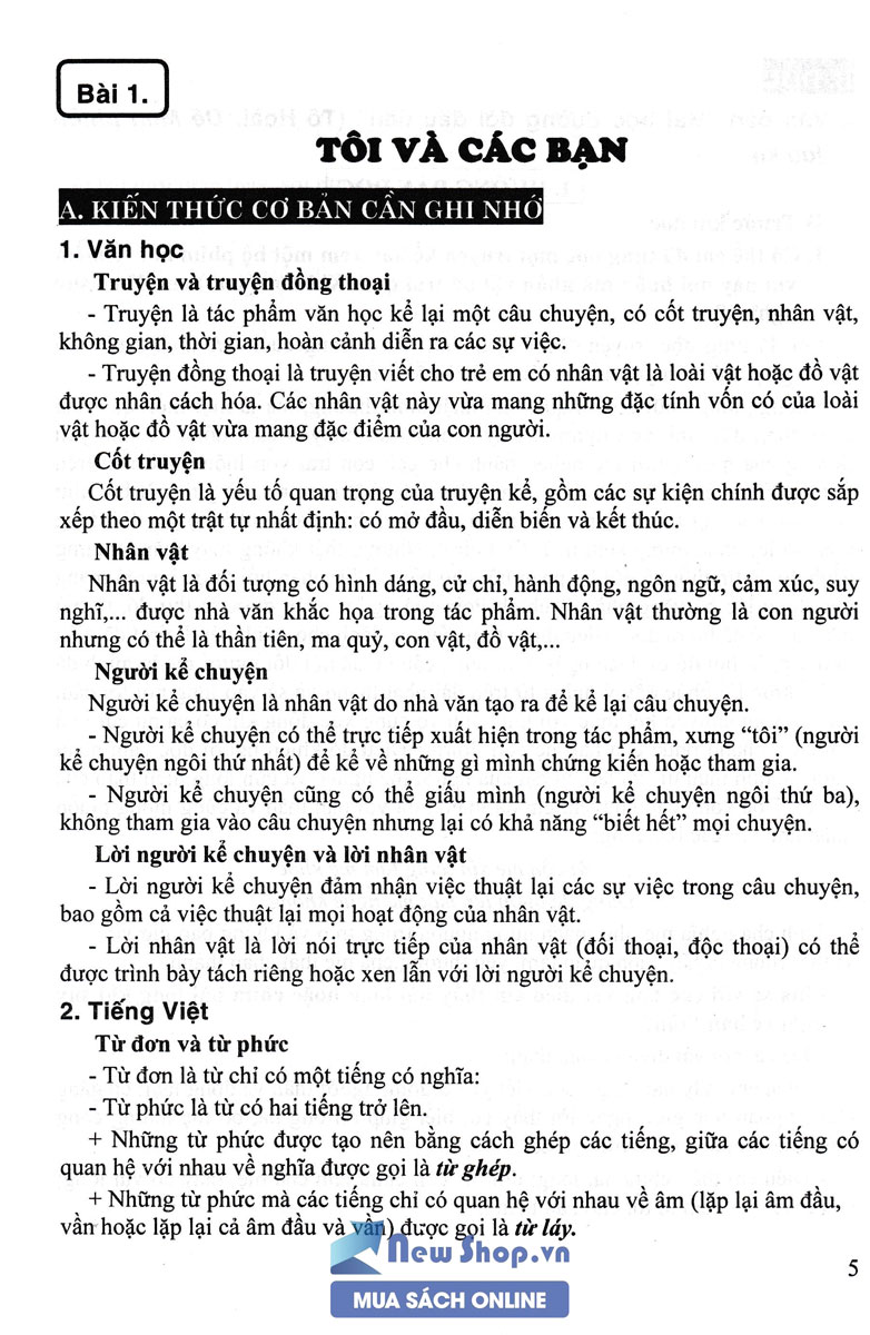 Hướng Dẫn Học Và Làm Bài Ngữ Văn Lớp 6 - Tập 1