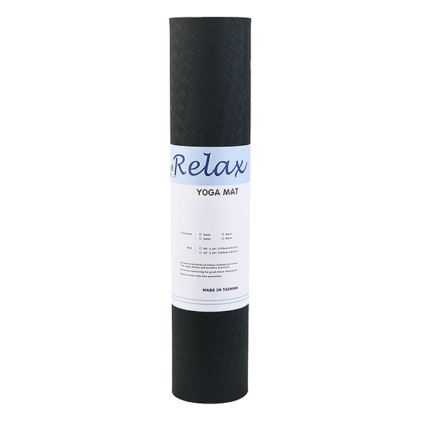 Thảm Tập Yoga TPE ECO RL 6mm 2 lớp Màu ĐenTặng Kèm túi