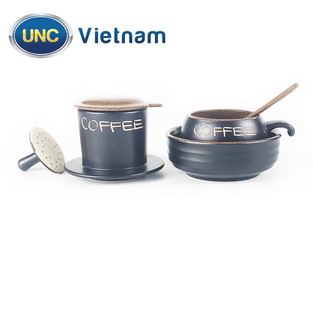 Bộ Phin Cà Phê Sứ UNC Việt Nam - Sử dụng bát giữ nhiệt, nhiều màu sắc, đủ món, pha cafe sẽ ngon hơn