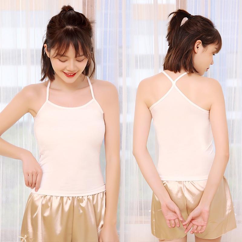 Áo 2 Dây Nữ Cao Cấp Vải Cotton Không Đệm Croptop Dáng Ôm Thoáng Mát Áo Co Dãn Tốt