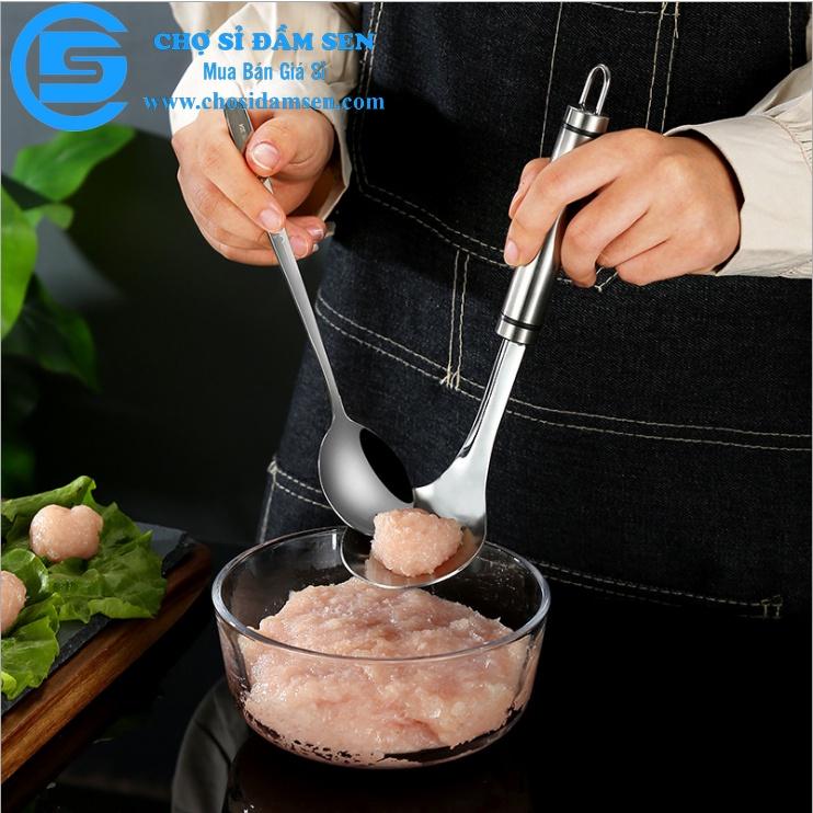 Dụng cụ làm thịt viên, chả viên, nặn mọc - Thìa làm viên thịt cao cấp G262-MuongTV