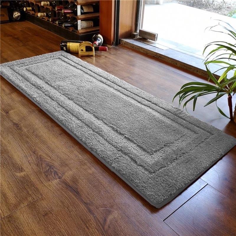 Thảm lau chân, thảm decor siêu thấm hút sợi bông cotton 100% siêu mềm mại - 3 kích thước 40x60/50x70/40x120cm