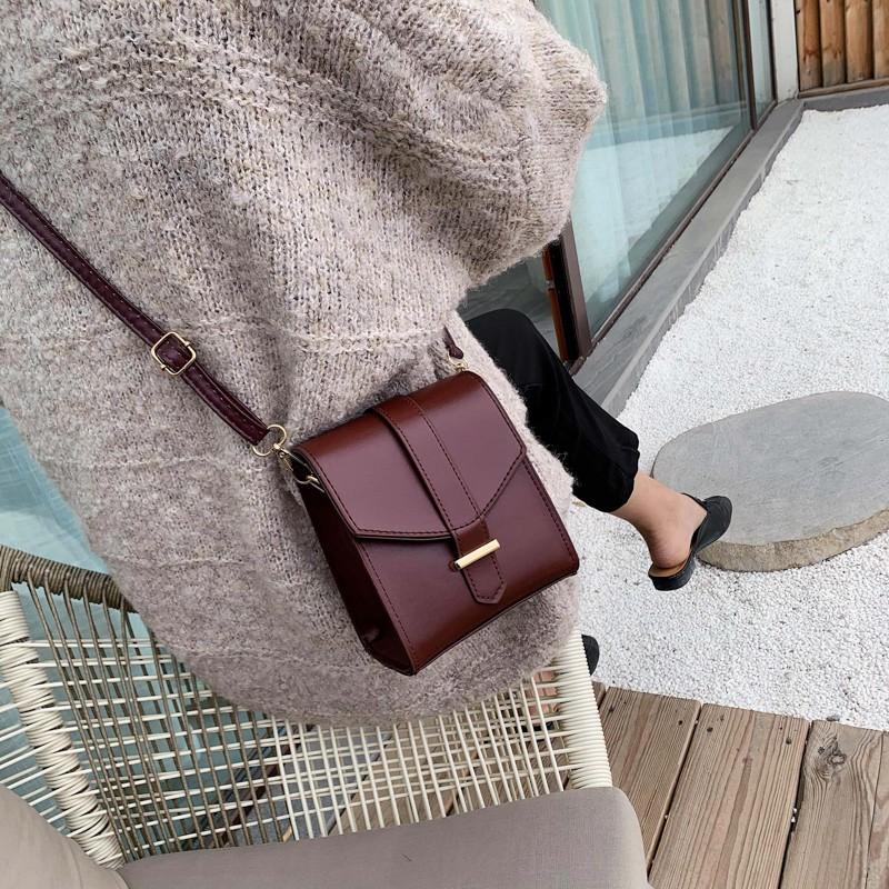 Retro Mini Bag All-Match Crossbody Korean Style High Sense One Shoulder Phone Bag