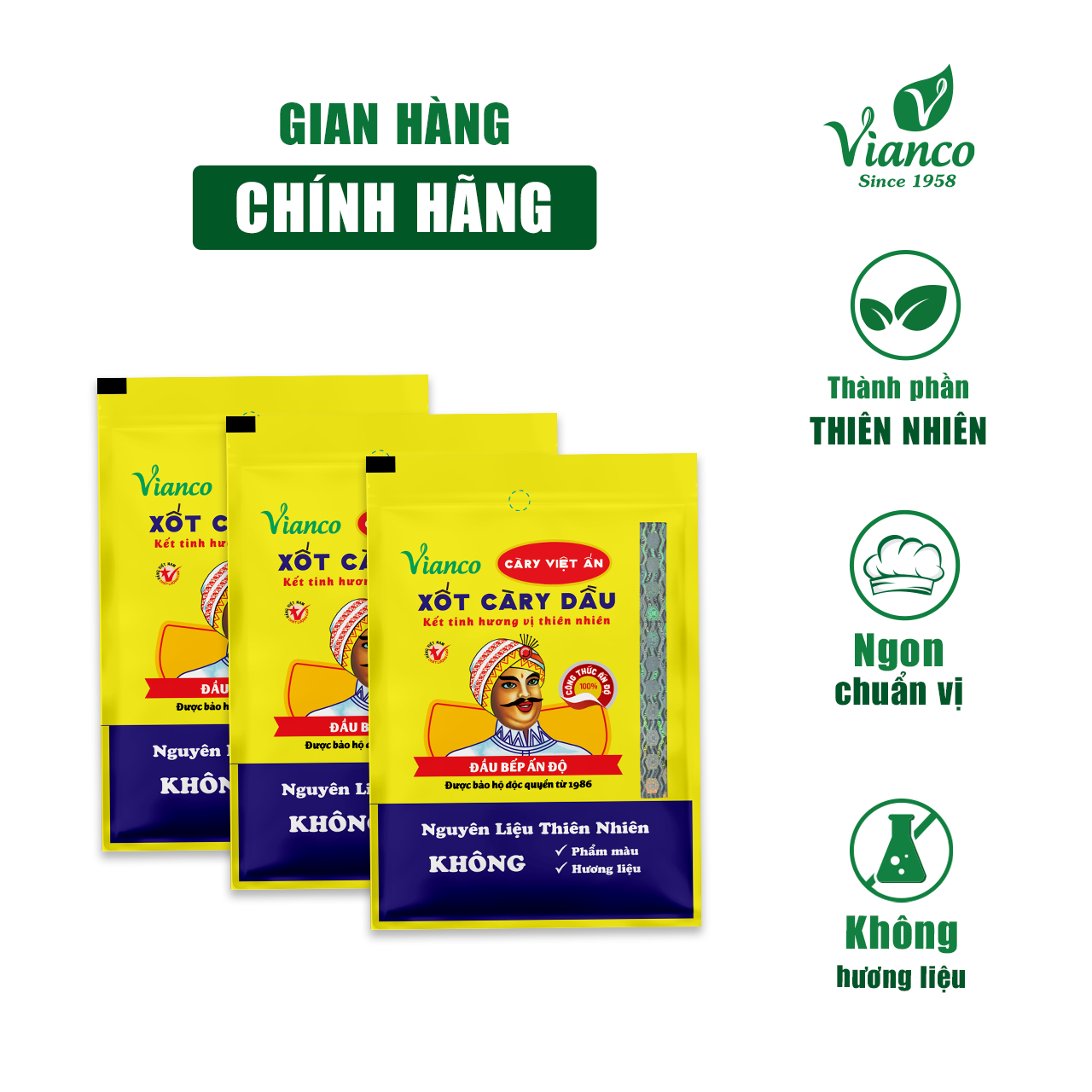 Xốt Cà Ri Dầu Việt Ấn 03 gói x 25gr