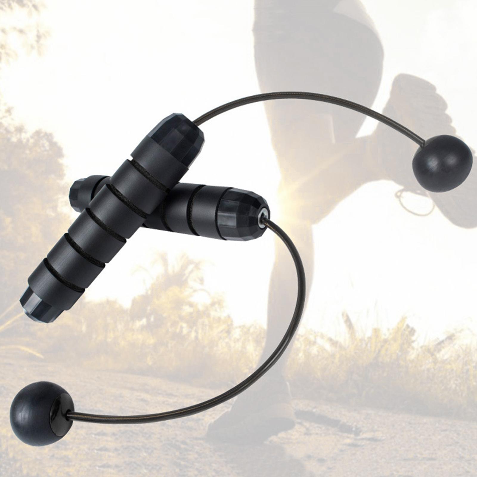 Fitness Jump Rope, Training Ropeless Skipping Rope for Fitness, Weighted Cordless Jump Rope for Men Women Kids Home Gym Exercise