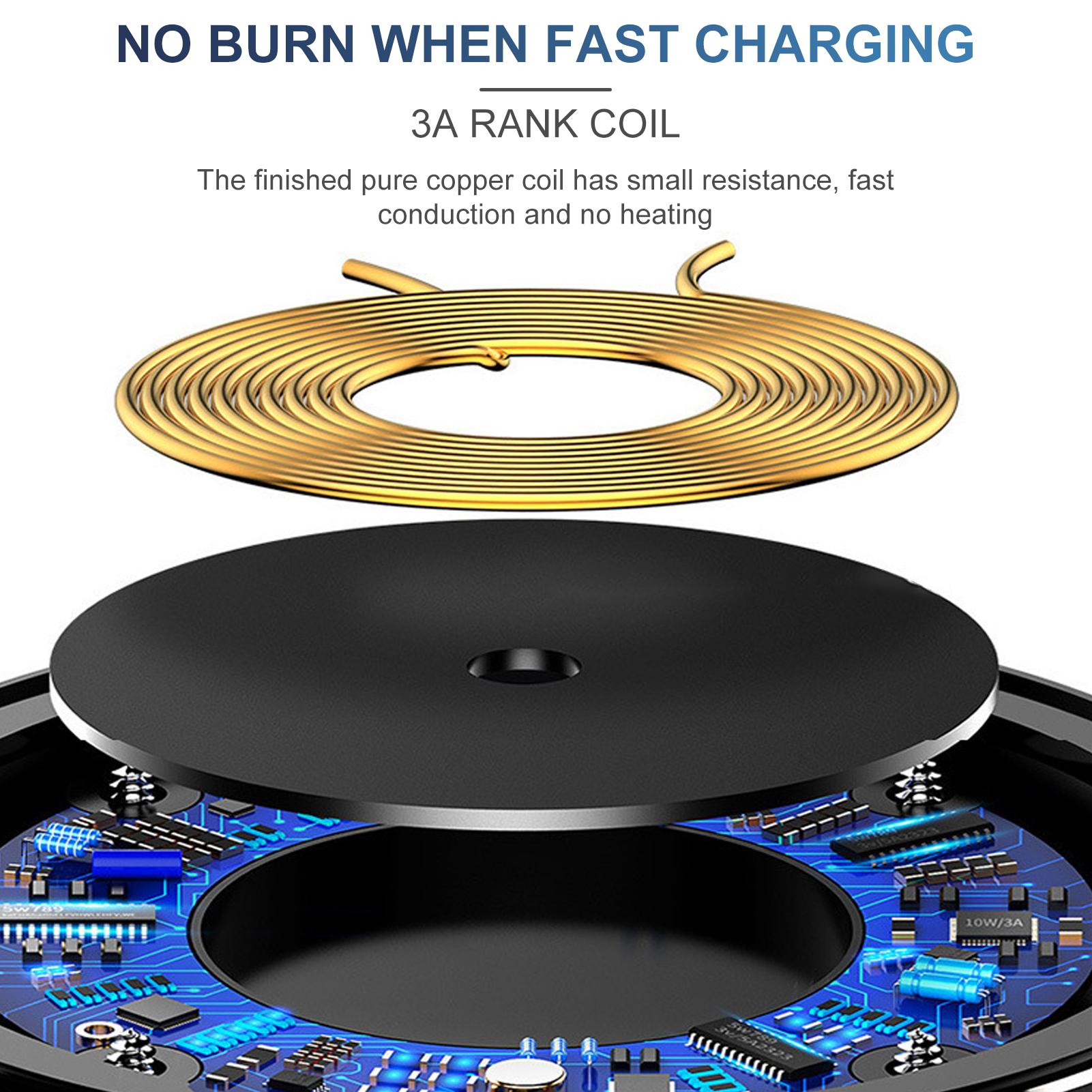 Đế sạc không dây 15W cho iPhone12 11 X XR XS Samsung Galaxy S9 S8