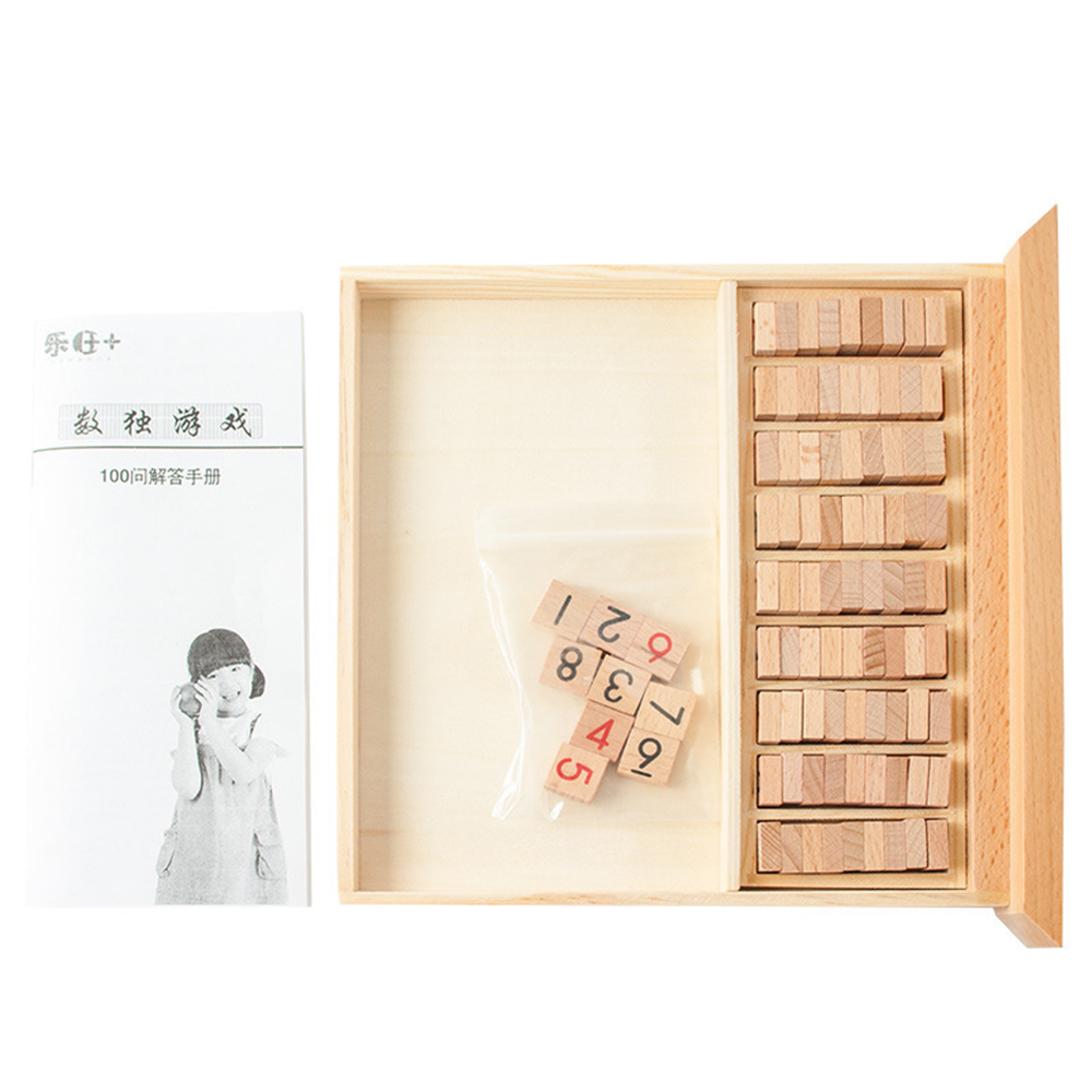 Bảng Xếp Hình Sudoku Bằng Gỗ Trò Có Ngăn Kéo Đồ Chơi Giáo Dục Trí Tuệ Nâng Cao Kiến Thức Toán Học - Xanh