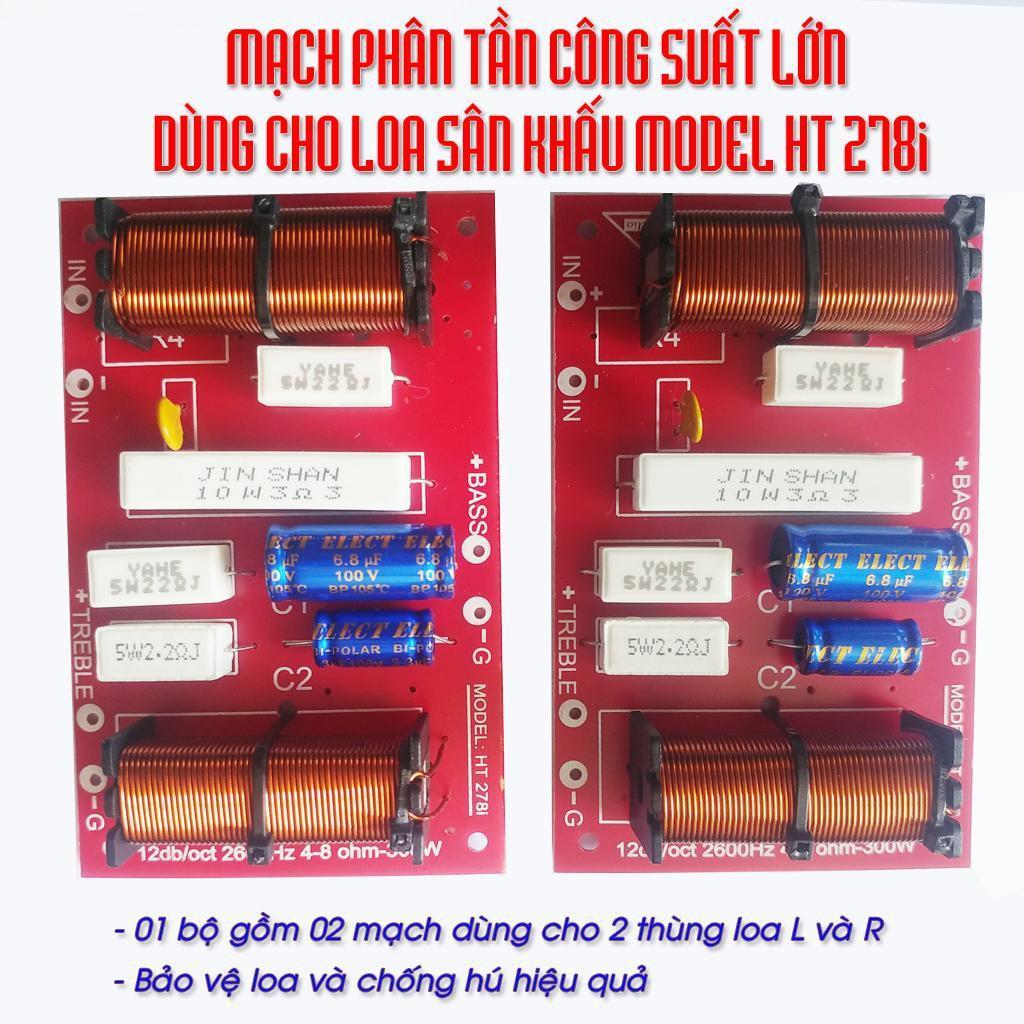 Combo 02 mạch phân tần công suất lớn dùng cho Loa Sân Khấu. Phân định tần, Bảo vệ loa và chống hú hiệu quả.