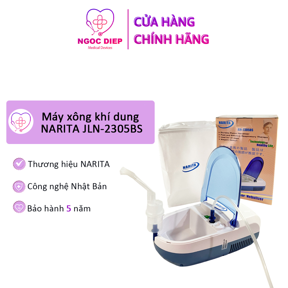 Máy xông khí dung và hút mũi 2 trong 1 NARITA JLN-2305BS - Máy xông mũi họng cho người lớn, trẻ em - Bảo hành 5 năm