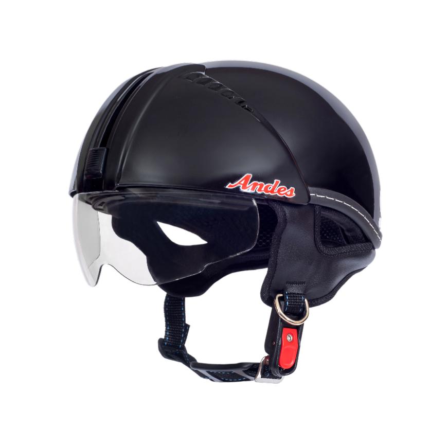 Mũ bảo hiểm xe máy 1/2 Andes 181 kính âm