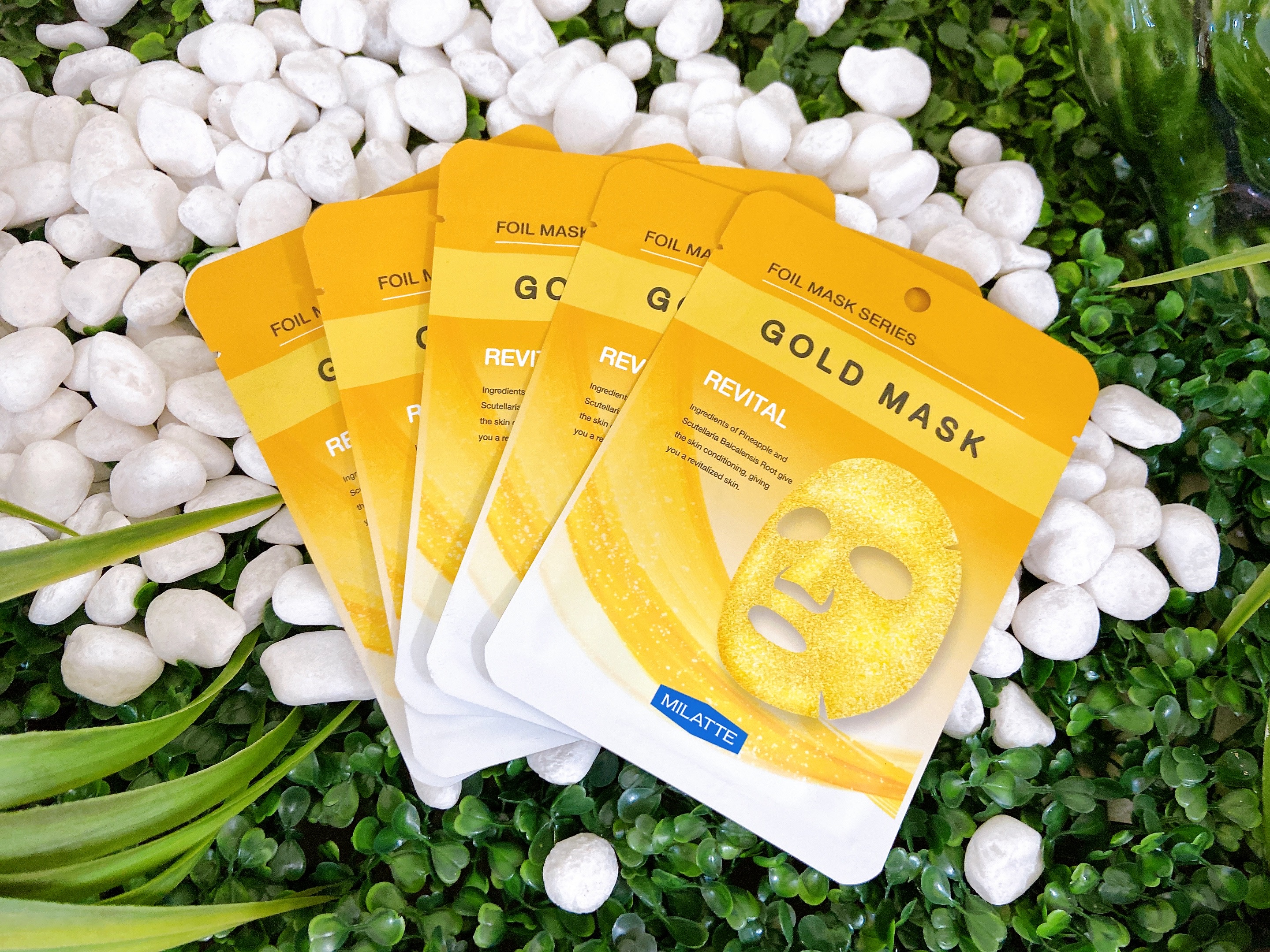 Mặt nạ dưỡng ẩm cao cấp  Milatte Foil Mask Series Gold Mask 