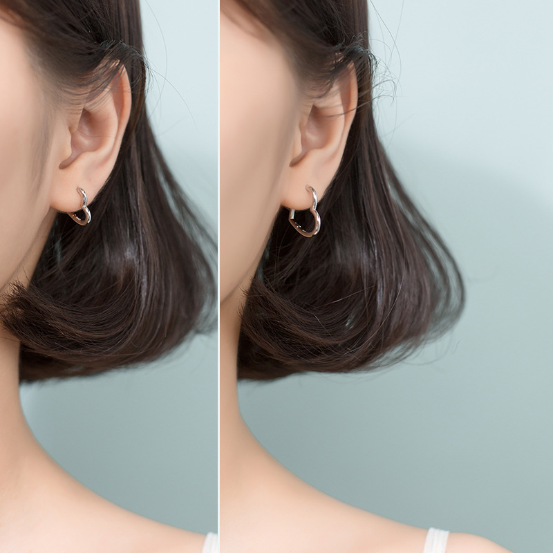 Bông Tai Nữ | Bông Tai Nữ Bạc S925 Trái Tim B2533 - Bảo Ngọc Jewelry