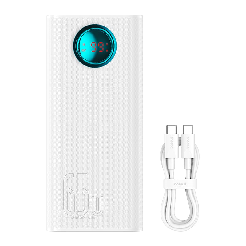 Pin Dự Phòng Công Suất Cao Baseus Amblight Digital Display Fast Charge Power Bank 26800mAh 65W - Hàng chính hãng