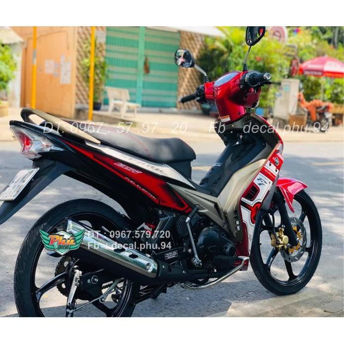 Tem Exciter 2006-2010 đỏ trắng xe đỏ