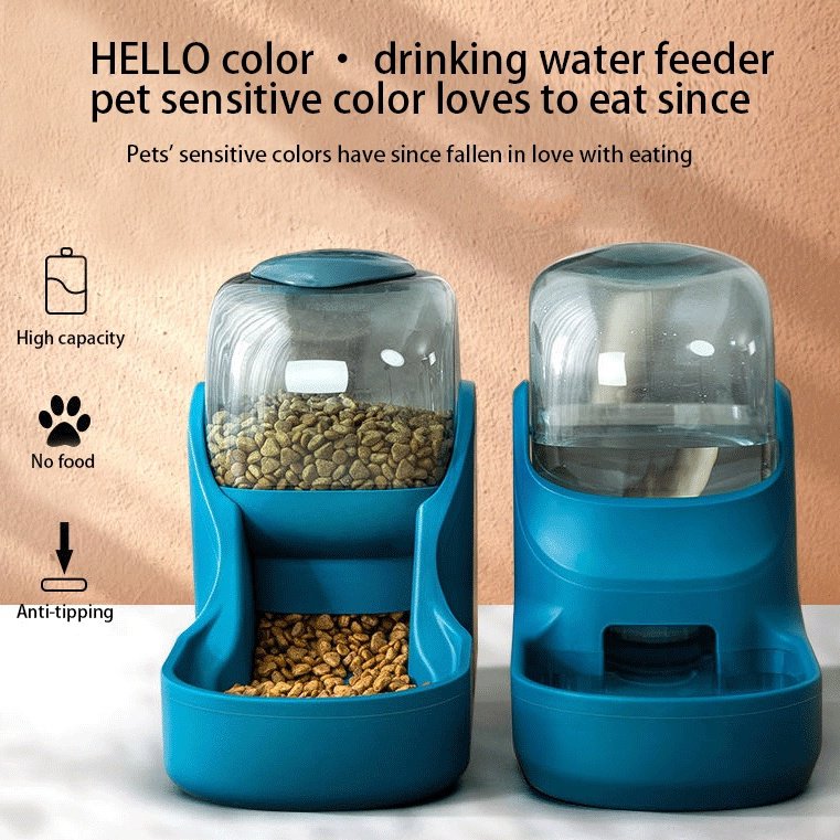 Khay nạp thức ăn, nước tự động cho thú cưng Automatic Pet Food Feeder