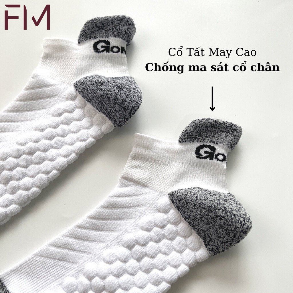 Combo áo thun thể thao nam và vớ thể thao đệm nút cao cấp, chất vải thoáng khí, thấm hút tốt - FORMEN SHOP - FMCBARD002