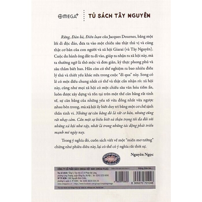 Rừng, Đàn Bà, Điên Loạn - Jacques Dournes - Nguyên Ngọc dịch - (bìa mềm)