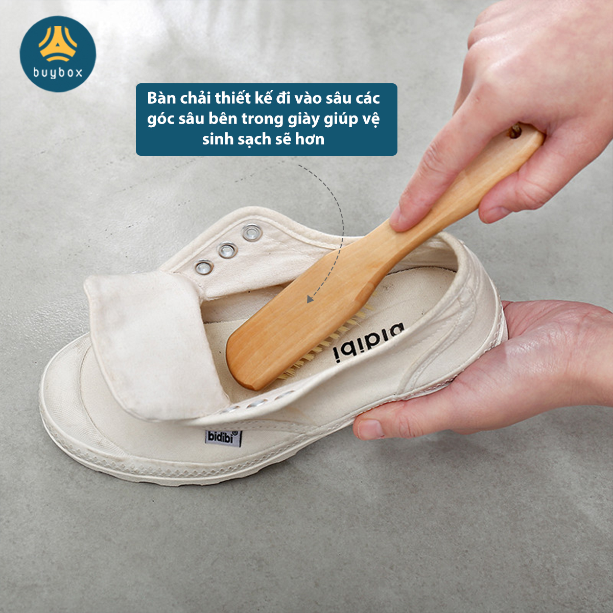 Bàn chải sợi nhựa vệ sinh quần áo, giày dép không gây xước về mặt vệ sinh - Buybox - BBPK241