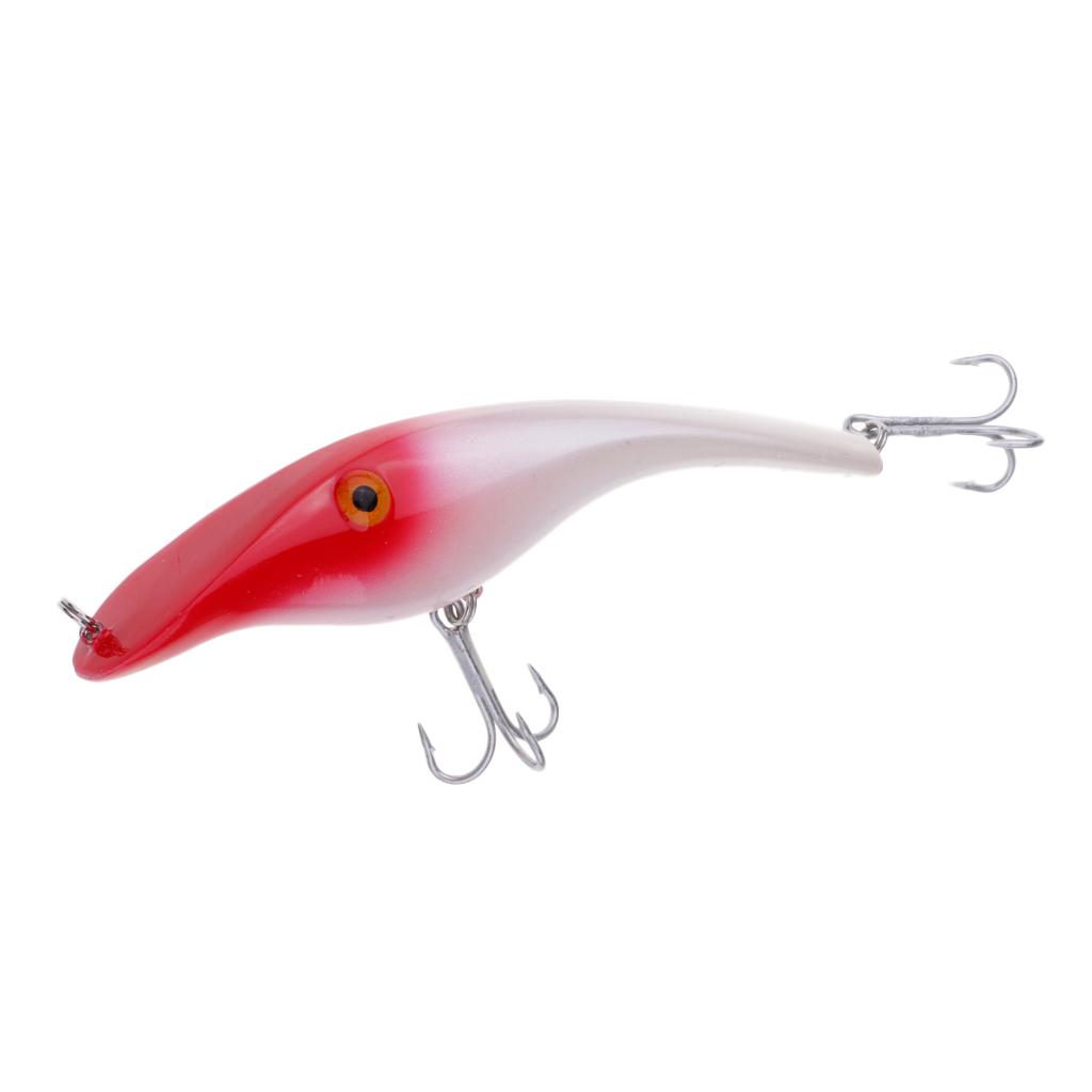 Fishing Pencil Bait Fishing Lure Bait Hard Crankbait Hook 1/0# Black,White