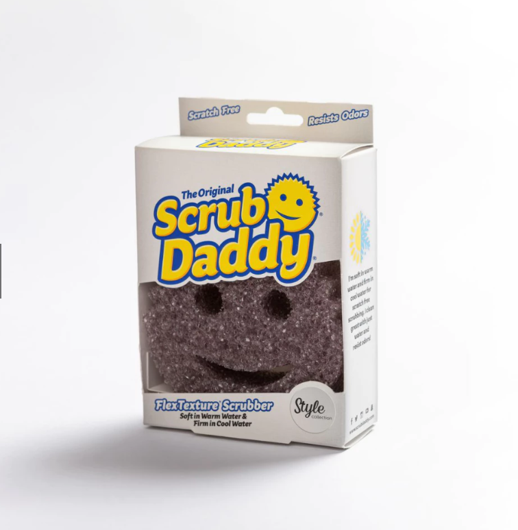 [Phiên Bản Cá Tính] Miếng chà rửa bọt biển Scrub Daddy, miếng xốp lau chùi đa năng - Scrub Daddy Xám Style Collection - 1 miếng