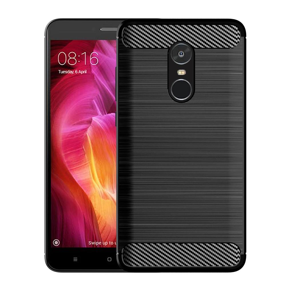Ốp lưng cho Xiaomi Redmi Note 4 4X dẻo Carbon phay xước chống sốc chống vân tay
