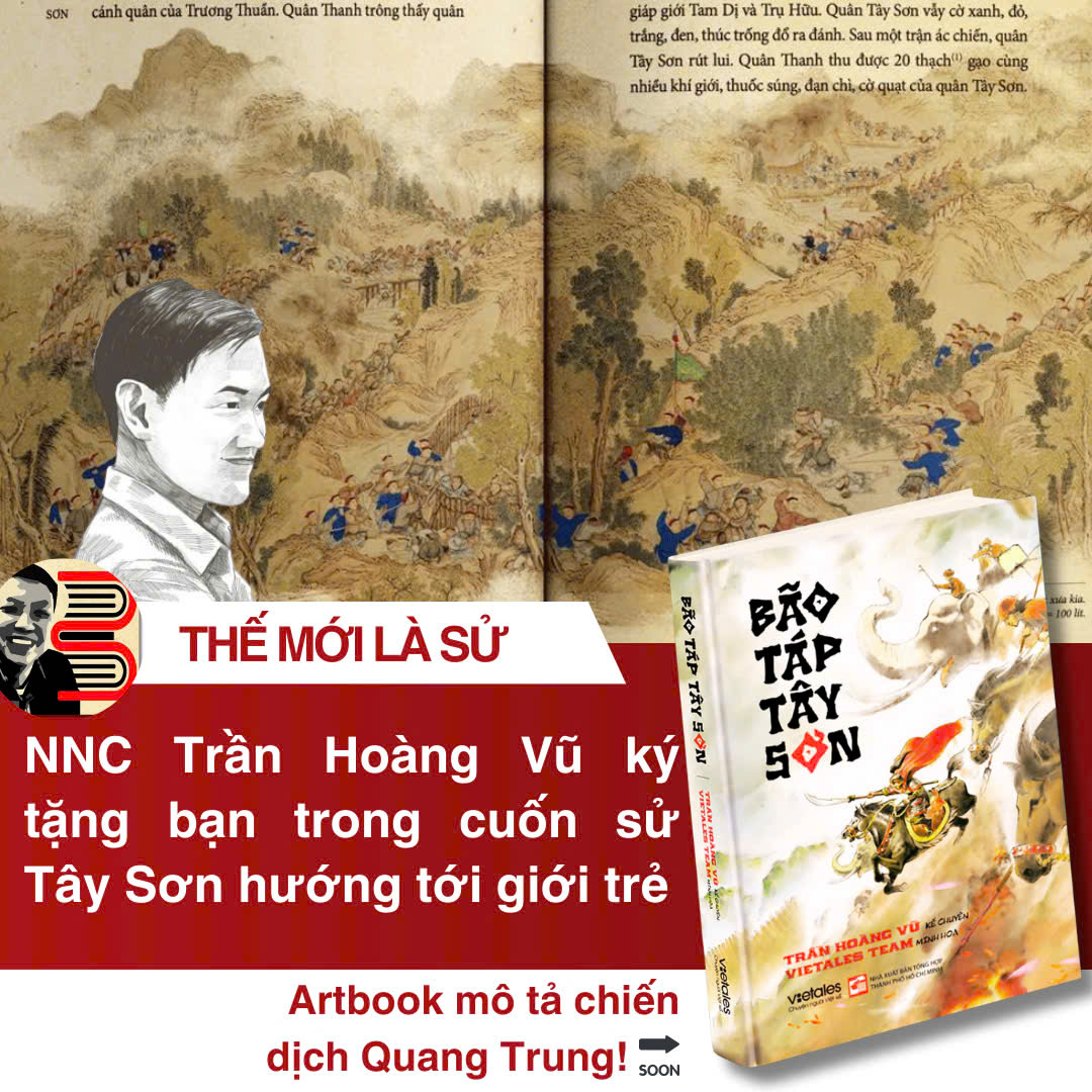 (Postcard chân dung Quang Trung, in màu toàn bộ) BÃO TÁP TÂY SƠN – Trần Hoàng Vũ – Vietales