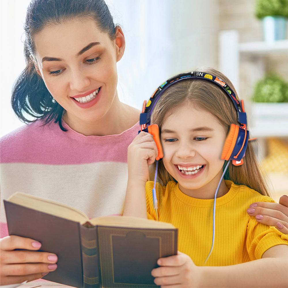 Có Dây Tai Nghe Có Micro Bé Gái Bé Trai Nhạc Stereo Tai Nghe Máy Tính Game Thủ Trẻ Tai Nghe Có Thể Gập Gọn Tai Nghe Trẻ Em Quà Tặng