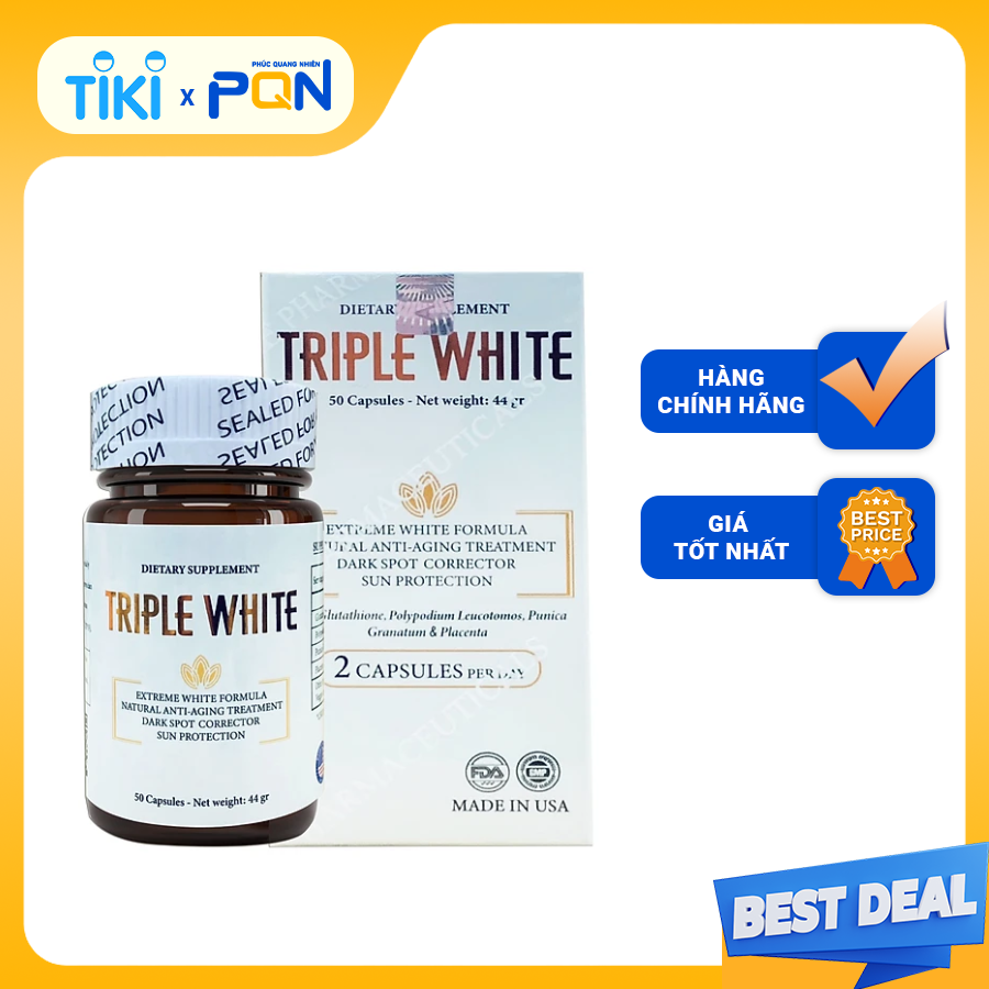 Viên uống trắng da Triple White