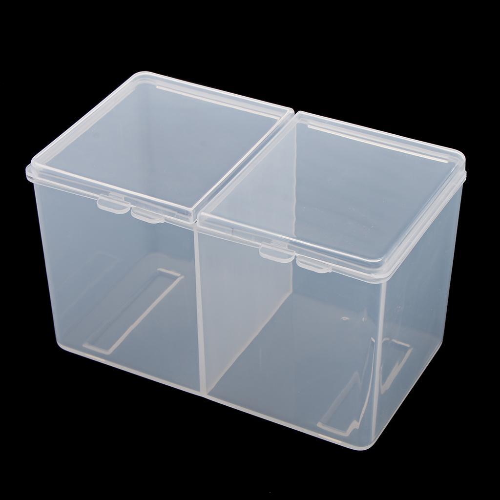 Plastic Storage Cotton Ball Swab Pad Organizer Holder Container Makeup Box